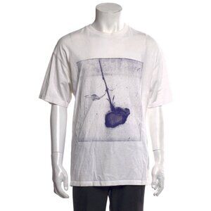 Ksubi Men’s Authentic White Short Sleeve Rose T Shirt Top Medium